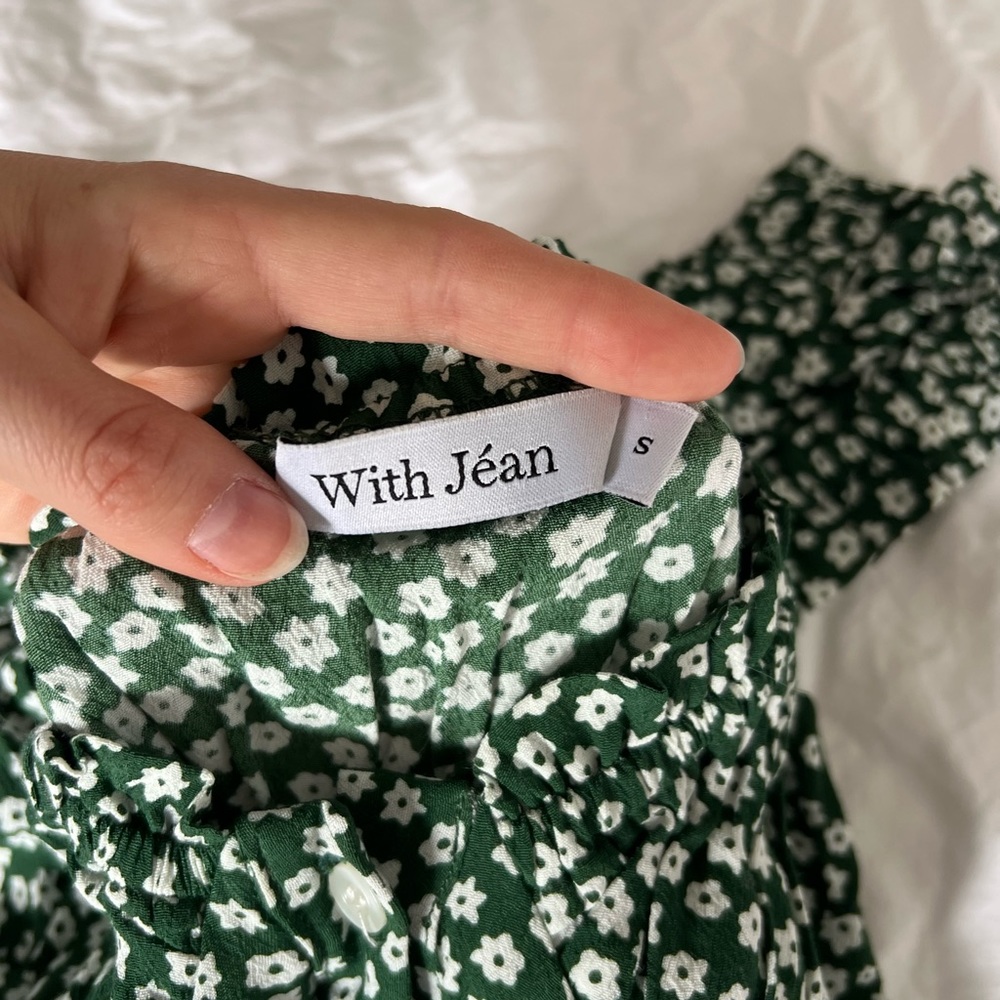 With Jean Isabella Green Floral Dress - Picture 3 of 3